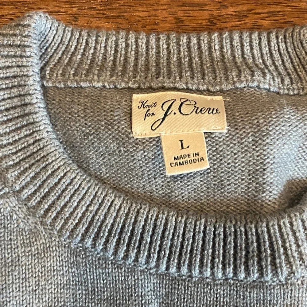 J. Crew Heather Gray Crewneck Sweater